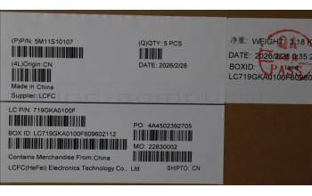 Lenovo 5M11S10107 MECH_ASM FRU KBD CCV HUN(Chicony)UK BK