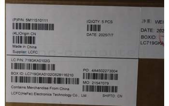 Lenovo 5M11S10111 C-Cover with keyboard, Italian, Black, UK