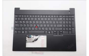 Lenovo 5M11S10118 C-Cover with keyboard, Russian, Black, US