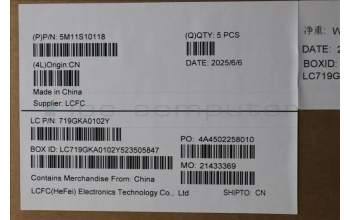 Lenovo 5M11S10118 C-Cover with keyboard, Russian, Black, US