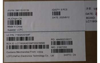 Lenovo 5M11S10139 MECH_ASM FRU KBD CCV JPN(Chicony)JP BK