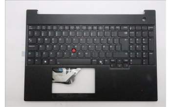 Lenovo 5M11S10170 C-Cover with keyboard, Danish, Black, Backlight, UK