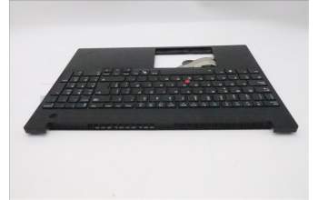 Lenovo 5M11S10172 C-Cover with keyboard, Spanish, Black, Backlight