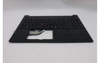 Lenovo 5M11S10175 C-Cover with keyboard, French, Black, Backlight, US