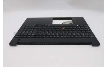 Lenovo 5M11S10175 C-Cover with keyboard, French, Black, Backlight, US
