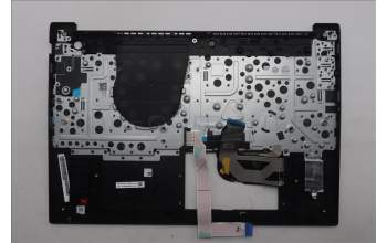 Lenovo 5M11S10179 C-Cover with keyboard, German, Black, Backlight, UK