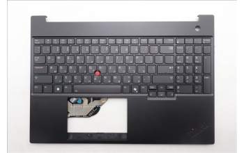 Lenovo 5M11S10188 C-Cover with keyboard, Hebrew, Black, Backlight, US