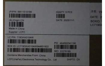 Lenovo 5M11S10199 C-Cover with keyboard, Russian, Black, Backlight, US