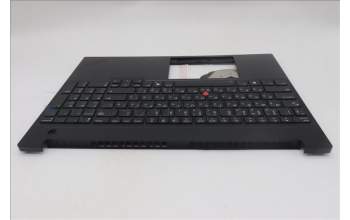 Lenovo 5M11S10201 C-Cover with keyboard, Russian, Black, Backlight, US