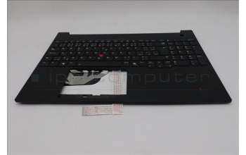 Lenovo 5M11S10204 C-Cover with keyboard, Czech Slovakian, Black, Backlight, UK