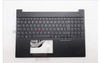 Lenovo 5M11S10212 C-Cover with keyboard, Nordic, Black, Backlight, UK