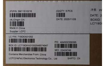 Lenovo 5M11S10216 C-Cover with keyboard, Switzerland, Black, Backlight, UK