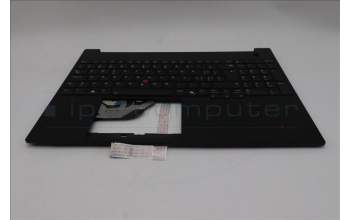 Lenovo 5M11S10216 C-Cover with keyboard, Switzerland, Black, Backlight, UK