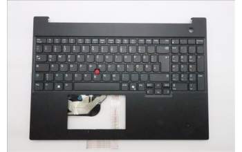 Lenovo 5M11S10285 C-Cover with keyboard, German, Black, UK