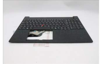 Lenovo 5M11S10285 C-Cover with keyboard, German, Black, UK