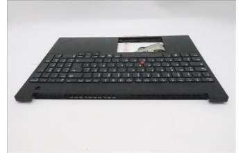 Lenovo 5M11S10285 C-Cover with keyboard, German, Black, UK