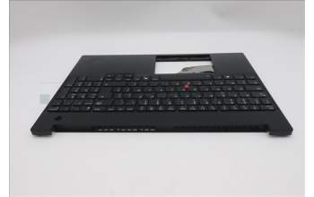 Lenovo 5M11S10349 C-Cover with keyboard, Belgian, Black, Backlight, UK