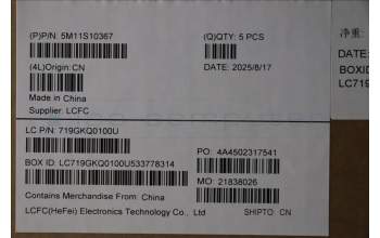 Lenovo 5M11S10367 C-Cover with keyboard, Hungarian, Black, Backlight, UK