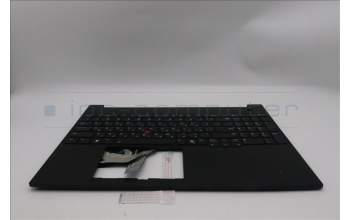 Lenovo 5M11S10369 C-Cover with keyboard, Hebrew, Black, Backlight, US