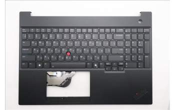 Lenovo 5M11S10439 C-Cover with keyboard, Ukraine, Black, Backlight, US