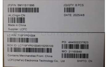 Lenovo 5M11S11996 BASE,COVER,WLAN,AL