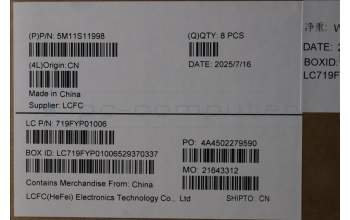 Lenovo 5M11S11998 BASE,COVER,WWAN