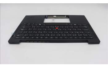 Lenovo 5M11S15563 C-Cover with keyboard, Arabic, Black, Backlight, US