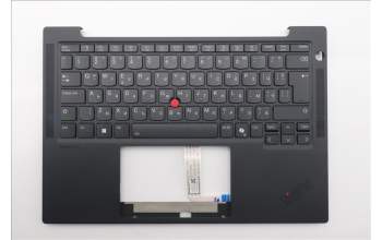 Lenovo 5M11S15573 C-Cover with keyboard, Bulgarian, Black, Backlight, UK