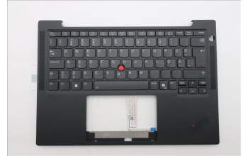Lenovo 5M11S15588 C-Cover with keyboard, Estonian, Black, Backlight, UK