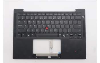 Lenovo 5M11S15591 C-Cover with keyboard, US English Euro, Black, Backlight, US