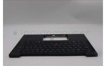 Lenovo 5M11S15594 C-Cover with keyboard, French, Black, Backlight, US