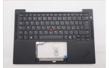 Lenovo 5M11S15615 C-Cover with keyboard, Italian, Black, Backlight, UK
