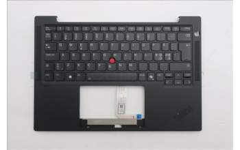 Lenovo 5M11S15633 C-Cover with keyboard, Nordic, Black, Backlight, UK