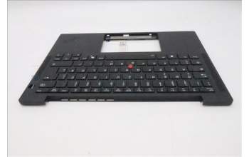 Lenovo 5M11S15710 C-Cover with keyboard, German, Black, Backlight, WWAN, UK