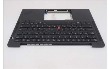 Lenovo 5M11S15717 C-Cover with keyboard, Hebrew, Black, Backlight, WWAN, US