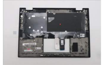 Lenovo 5M11S15861 C-Cover with keyboard, Arabic, Black, Backlight, US