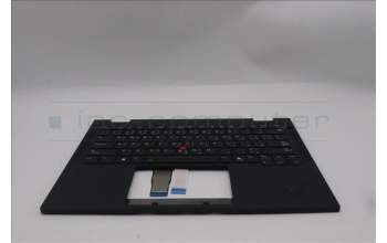 Lenovo 5M11S15861 C-Cover with keyboard, Arabic, Black, Backlight, US