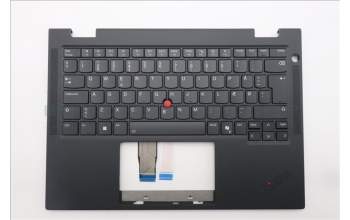 Lenovo 5M11S15885 C-Cover with keyboard, Danish, Black, Backlight, UK