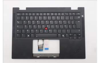 Lenovo 5M11S15903 C-Cover with keyboard, French, Black, Backlight, US