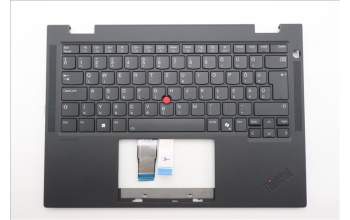 Lenovo 5M11S15923 C-Cover with keyboard, Hungarian, Black, Backlight, UK