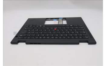 Lenovo 5M11S15931 C-Cover with keyboard, Italian, Black, Backlight, UK