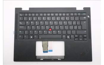 Lenovo 5M11S15973 C-Cover with keyboard, Switzerland, Black, Backlight, UK