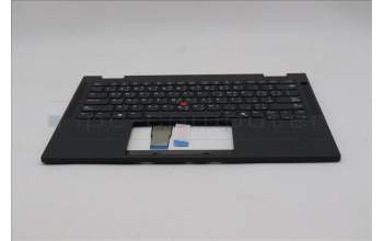 Lenovo 5M11S16009 C-Cover with keyboard, Arabic, Black, Backlight, WWAN, US