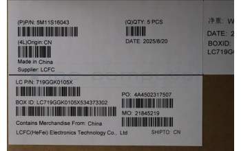 Lenovo 5M11S16043 C-Cover with keyboard, Estonian, Black, Backlight, WWAN, UK