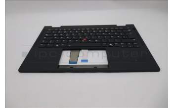 Lenovo 5M11S16057 C-Cover with keyboard, German, Black, Backlight, WWAN, UK