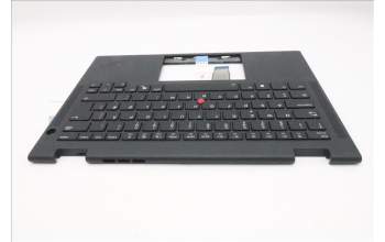 Lenovo 5M11S16095 C-Cover with keyboard, Norwegian, Black, Backlight, WWAN, UK