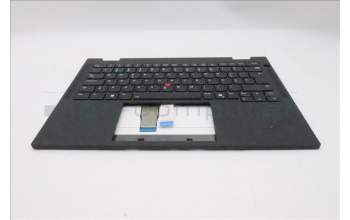 Lenovo 5M11S16101 C-Cover with keyboard, Portuguese, Black, Backlight, WWAN