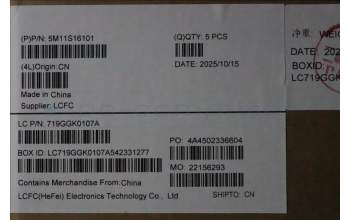 Lenovo 5M11S16101 C-Cover with keyboard, Portuguese, Black, Backlight, WWAN, UK