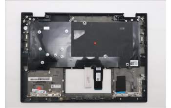 Lenovo 5M11S16117 C-Cover with keyboard, Swedish/Finnish, Black, Backlight, WWAN, UK