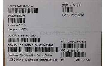 Lenovo 5M11S16159 C-Cover with keyboard, Arabic, Black, Backlight, US